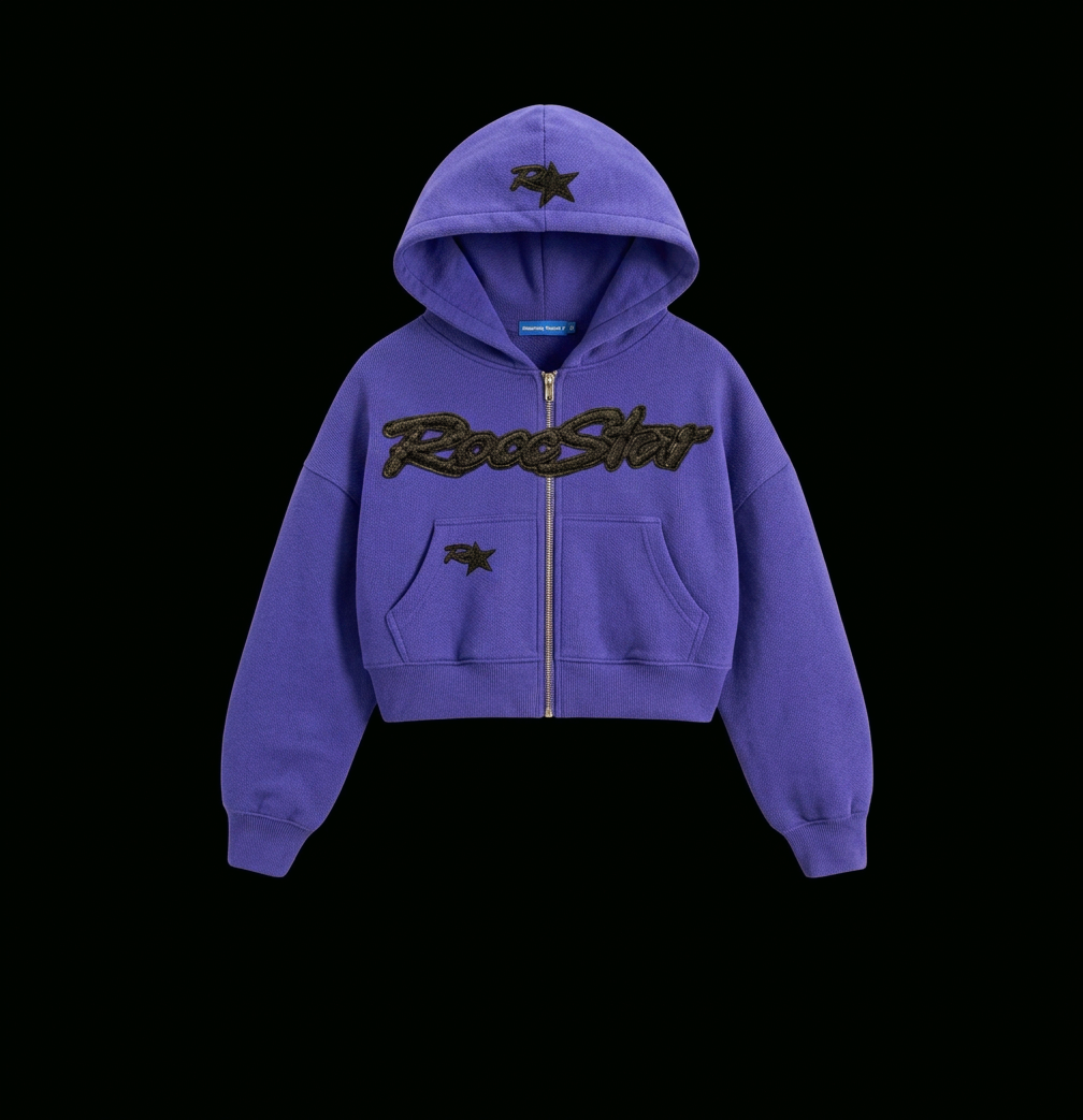 Womans Cropped RoccStar Zip (Pre-Order)