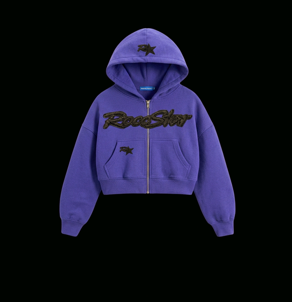 Womans Cropped RoccStar Zip (Pre-Order)