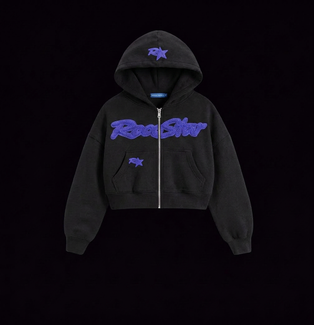 Womans Cropped RoccStar Zip (Pre-Order)