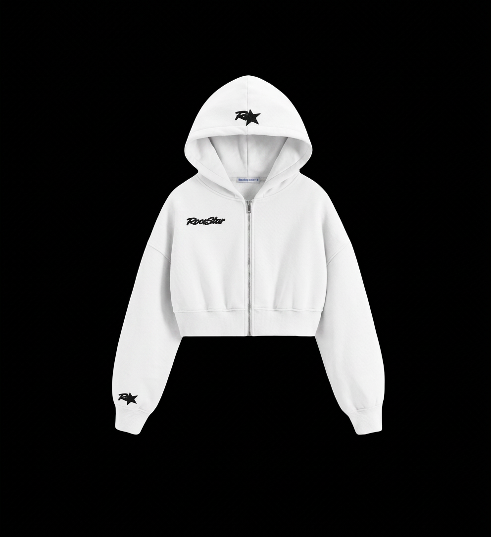Womans Cropped Small Logo Zip (Pre-Order)